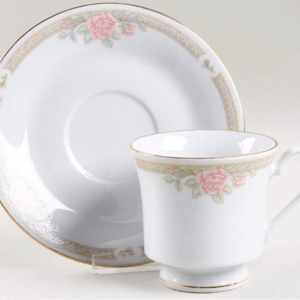 TIENSHAN- Vintage china 1990s Saucer set GOOD Condition